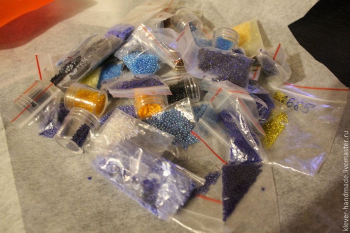 Создаем колье из бисера "Звездная Ночь": часть 1 Создаем колье из бисера "Звездная Ночь": часть 1