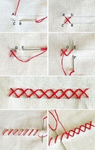 Подборка ручных стежков