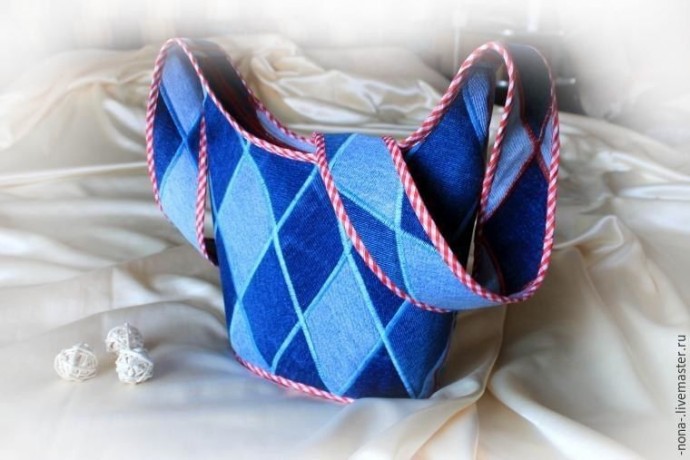 Шитьё сумки-торбы из старых джинсов