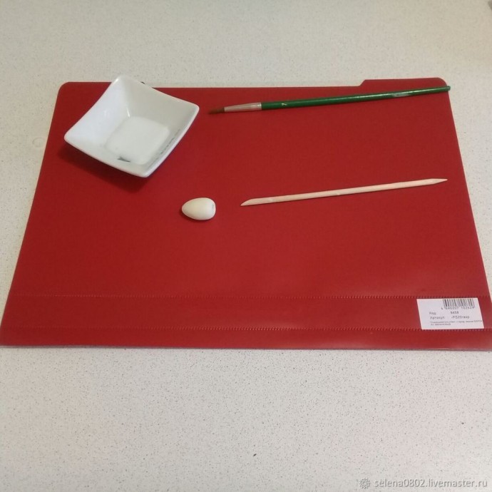 Создаём пион из холодного фарфора: часть 1