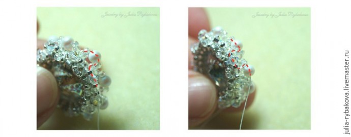 Свадебные серьги из бисера с кристаллами Swarovski: мастер-класс, часть 2