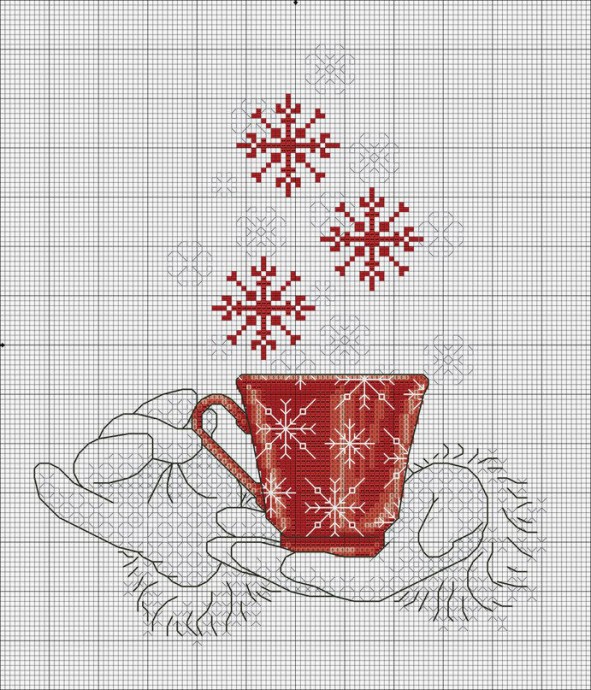 ​Вышиваем зимние картины: часть 1