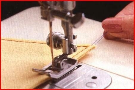 Как использовать концы нитки, чтобы отстрочить углы