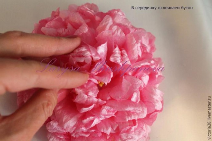 Создание пышного роскошного пиона: часть 4