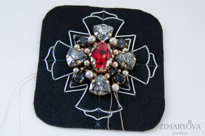 ​Создаем брошь-орден "Primavera": часть 2