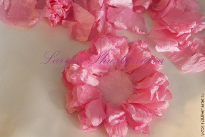Создание пышного роскошного пиона: часть 4