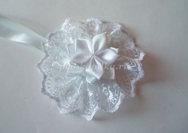 Лента в косу в технике цумами канзаши: мастер-класс, часть 3