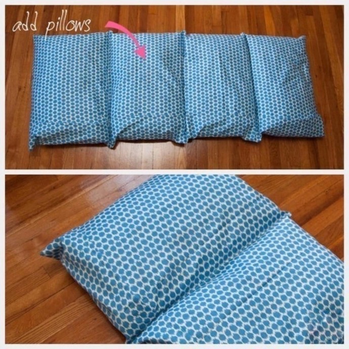 Матрац из подушек для пола Матрац из подушек для пола