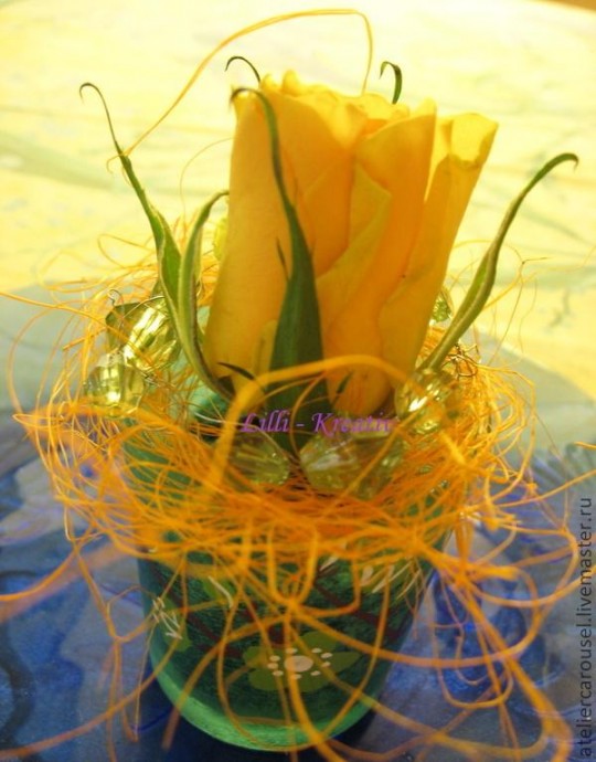 Мини-композиция в рюмке