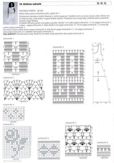 ​Платье в технике филе