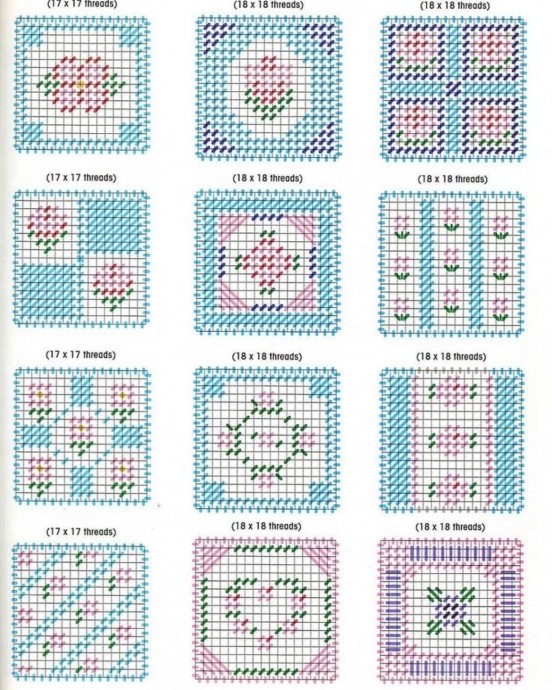 Узоры для пластиковой канвы