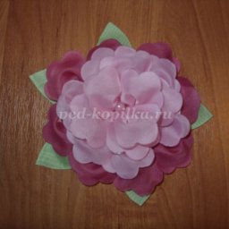 ​Цветок из шелка своими руками: часть 1