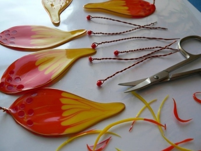 Цветы из пасты