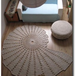 ​Коврик "Ракушка" крючком