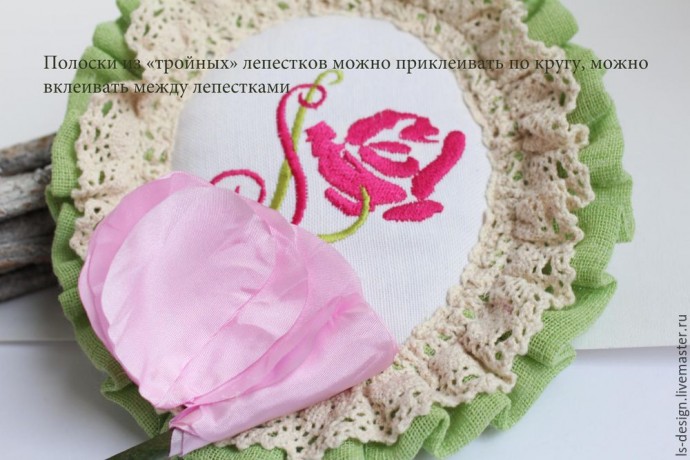 ​Роза из тафты "100 лепестков": мастер-класс, часть 2