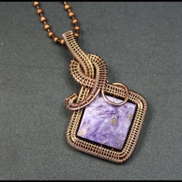 Кулон из проволоки и камня в технике Wire Wrap: часть 1