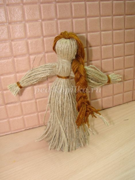 ​Сувенирная кукла из шпагата: часть 2