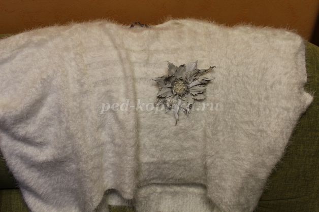 Брошь из обрезков натуральной кожи: мастер-класс, часть 5