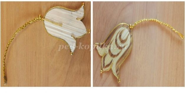 Декоративное панно "Жар-птица" из соломки: часть 3