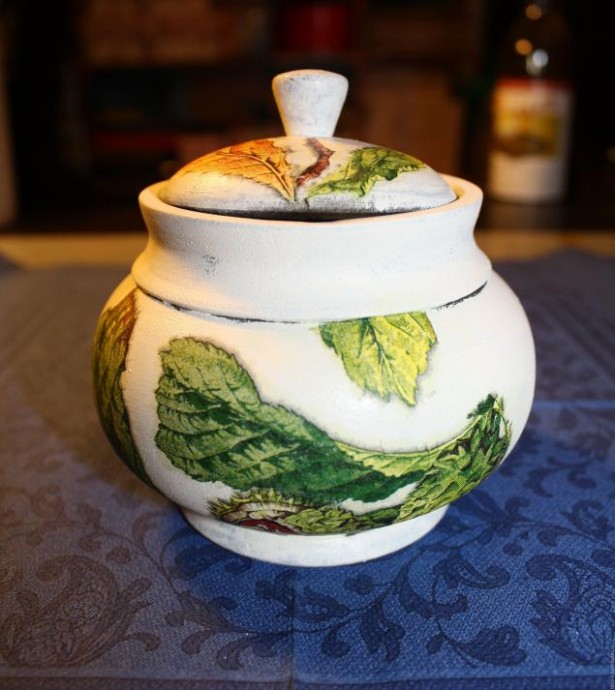 ​Искусственное состаривание "Горшочек для хранения": часть 2