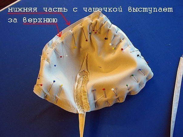 Как сшить лиф с чашечками