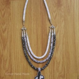 ​Колье "Перо полярной совы"