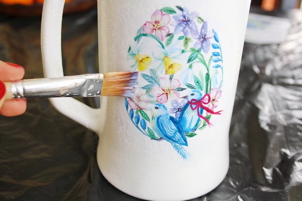 Преображаем пивную кружку в чудесную вазочку: часть 1