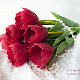 Цветы из холодного фарфора: тюльпаны, часть 4