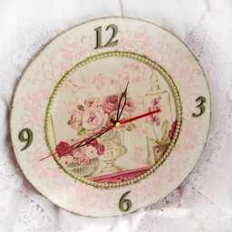 Декупаж часиков "Новый яркий день": часть 1