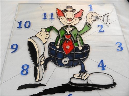​Создаем часы "Веселый клоун": часть 3