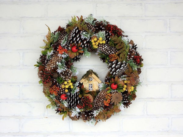 Создаём рождественский венок: часть 4 Создаём рождественский венок: часть 4