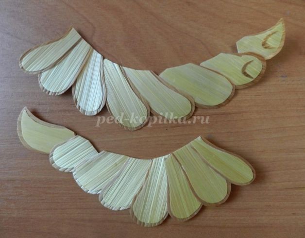 Декоративное панно "Жар-птица" из соломки: часть 1