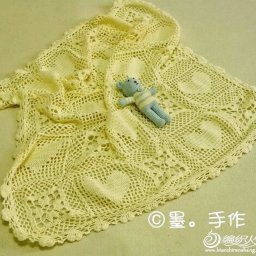 ​Детский легкий плед крючком