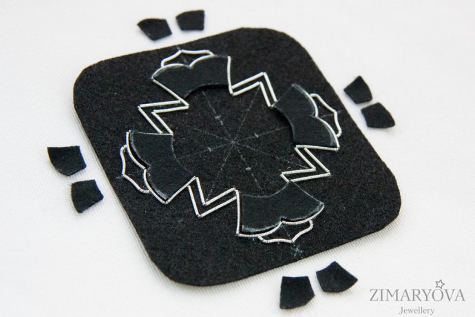 ​Создаем брошь-орден "Primavera": часть 1