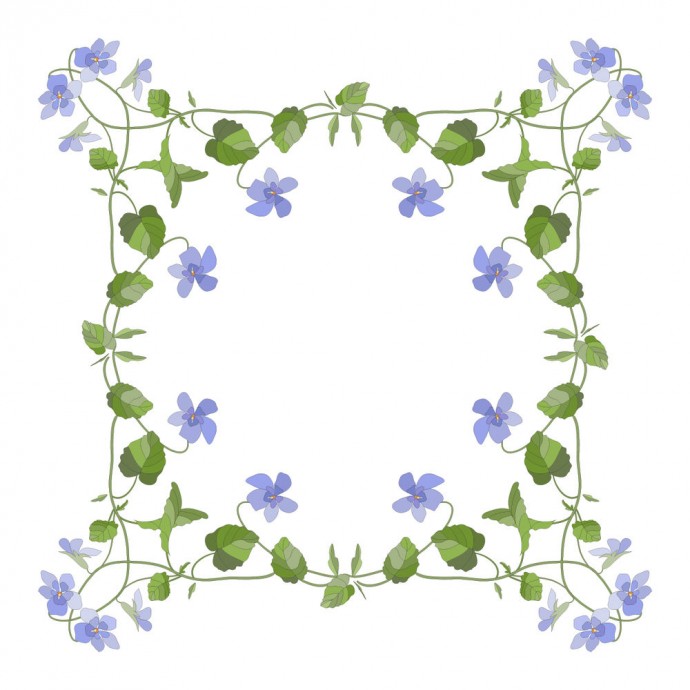 ​Узоры из фиалок