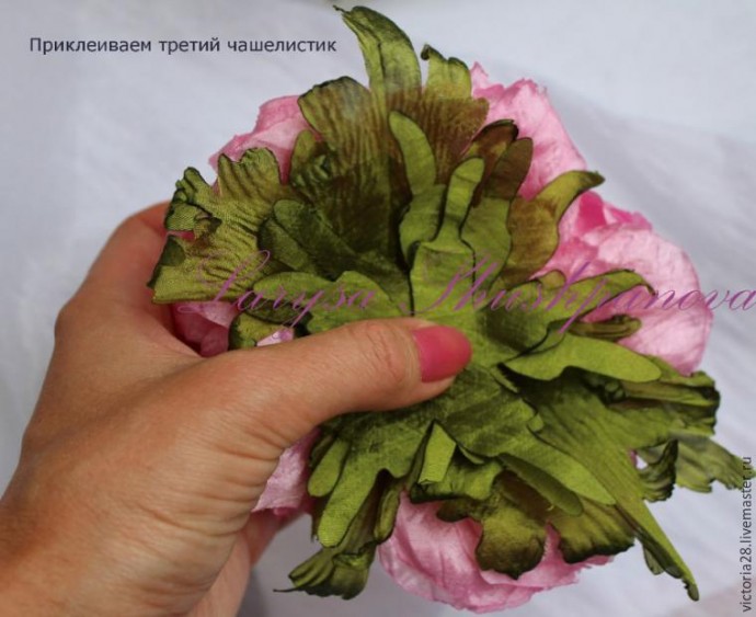 Создание пышного роскошного пиона: часть 5