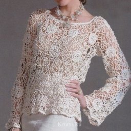 Очень нежная блуза из мотивов