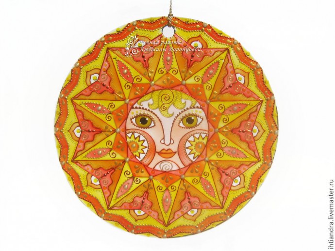 Создаём витражное солнышко: часть 1