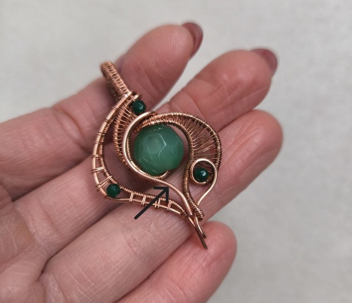 Кулон из проволоки в технике Wire wrap: часть 3