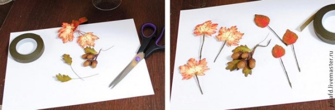 ​Мастер-класс по созданию гелевой свечи "Листопад" с украшением из фоамирана: часть 2