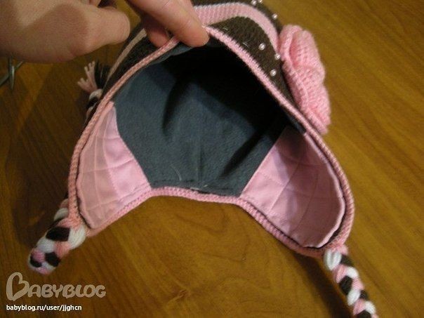 ​Подкладка в вязаную шапку