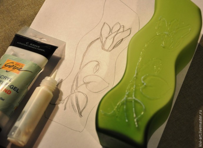 ​Декорирование вазы в стиле модерн: часть 1