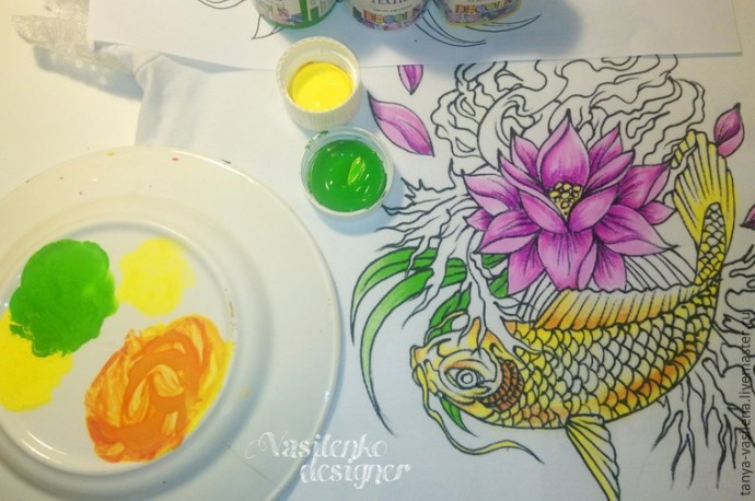 Декорируем футболку "Легкий бриз" стразами Swarovski: часть 2