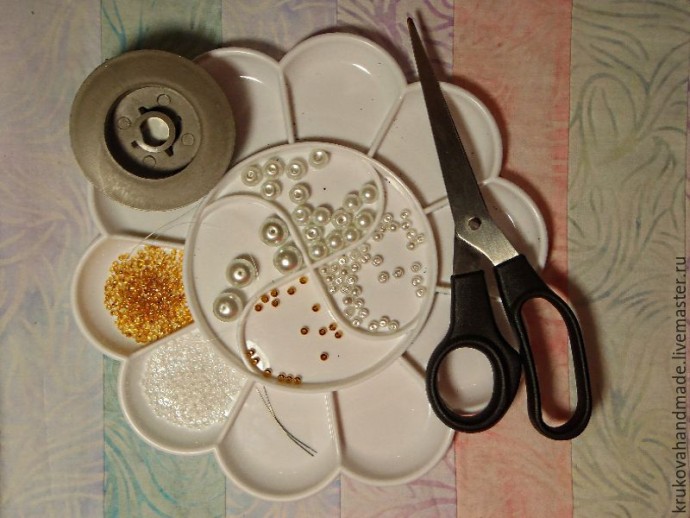 Делаем милого ангелочка из бисера: часть 1