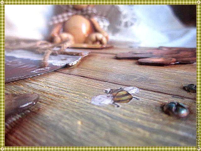 Объемный декупаж без специальных материалов: создаем панно "Ложка меда": часть 5