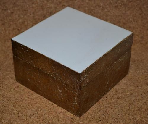 Шкатулка в технике декупаж с применением фольги: часть 2