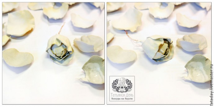 Создаем кожаную брошь-розу: часть 2