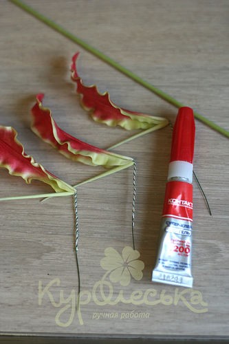 Глориоза: мастер-класс по лепке цветка в технике керамической флористики, часть 4