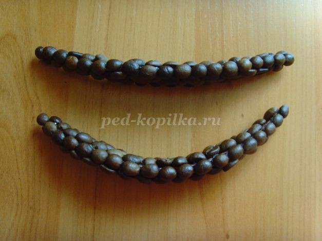 Панно из кофейных зерен: мастер-класс, часть 2