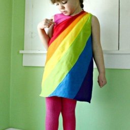 Радужное платье